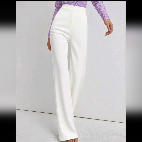 Women's New High Waist Design Suit Pants, Suitable For Work, Leisure, Vacation - Picture 3 of 4